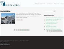 Tablet Screenshot of kuzeymetal.com